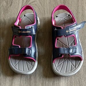 Columbia Kids' Navy and Pink Sandals